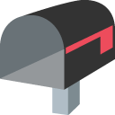 open mailbox with lowered flag