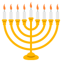 menorah with nine branches