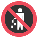 do not litter symbol