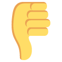 thumbs down sign